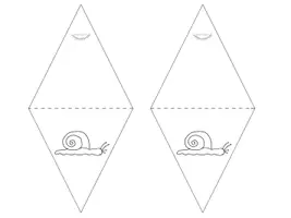 Vorschau - Arbeitsblätter - Wimpelkette „SCHNECKE“ - Bunt oder zum Ausmalen (Wimpel, Girlande) - Seite 1