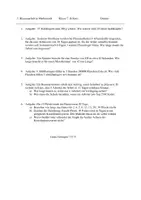Vorschau - Test - Klassenarbeit für den R-Kurs: Zuordnungen - Deckblatt