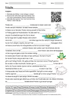 Vorschau - Arbeitsblätter - Lernposter + Arbeitsblatt zum Thema "Frösche" + Onlineübung & MP3 + Infografik - Seite 1