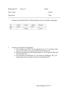 Vorschau - Test - Klassenarbeit zur Prozentrechnung - Deckblatt