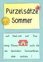 Vorschau - Arbeitsblätter - Purzelsätze Sommer (mit Lösungen) - Seite 3
