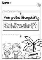 Vorschau - Arbeitsblätter - Schönschreibheft Sommer (Schönschrift, Schreibschrift) - Seite 1