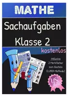 Vorschau - Merkblätter - Mathe: Sachaufgaben Textaufgaben Merkfächer - Deckblatt