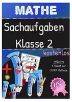 Vorschau - Poster - Mathe: Sachaufgaben / Textaufgaben LUFRA Merkplakat - Deckblatt