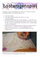 Vorschau - Arbeitsblätter - Schwungübung Lastwagenspiel - für die ersten Schultage, Pausenspiel oder einfach Kunst - Seite 2