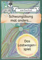 Vorschau - Arbeitsblätter - Schwungübung Lastwagenspiel - für die ersten Schultage, Pausenspiel oder einfach Kunst - Deckblatt