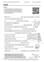 Vorschau - Arbeitsblätter - Lernposter + Arbeitsblatt zum Thema "Fußball" + Onlineübung & MP3 + Mindmap + Infografik - Seite 1