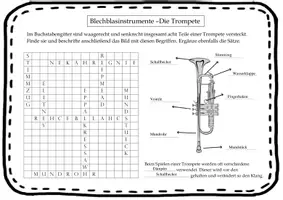 Vorschau - Arbeitsblätter - Instrumentenkunde: M2e - Trompete beschriften - Seite 2