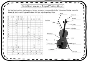 Vorschau - Arbeitsblätter - Instrumentenkunde: M2f - Violine beschriften - Seite 2