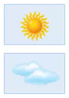 Vorschau - Arbeitsblätter - "the weather" - Englischstunde - 1. Klasse - Seite 1