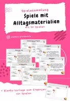 Vorschau - Spiele - Spielesammlung Alltagsmaterialien - Deckblatt
