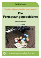 Vorschau - Unterrichtsreihen - Karolien & Lena schreiben einen Aufsatz - Fortsetzungsgeschichte - Deckblatt