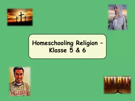 Vorschau - Arbeitsblätter - Homeschooling Religion - Klasse 5/6 - Deckblatt