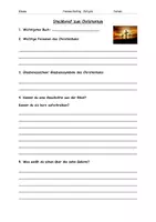 Vorschau - Arbeitsblätter - Homeschooling Religion - Klasse 5/6 - Seite 1
