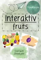Vorschau - Interaktives Material - Interaktives Vokabeltraining zum Wortfeld "fruits" - Deckblatt
