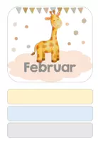 Vorschau - Bildkarten - Giraffenklasse Geburtstagskalender - Seite 3