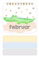 Vorschau - Bildkarten - Krokodilklasse Geburtstagskalender - Seite 3