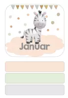 Vorschau - Bildkarten - Zebraklasse Geburtstagskalender - Seite 2