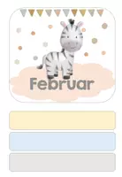 Vorschau - Bildkarten - Zebraklasse Geburtstagskalender - Seite 3
