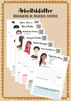 Vorschau - Arbeitsblätter - Biografías de mujeres fuertes - Arbeitsblätter - Deckblatt