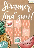 Vorschau - Spiele - Find Zwei! - Paare finden mit Zuordnungskarten zum Thema Sommer - Deckblatt