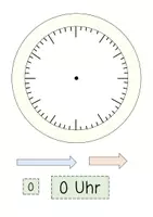 Vorschau - Präsentationen/Tafelbilder - Uhr Legematerial Volle Stunden - Seite 1