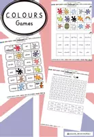 Vorschau - Arbeitsblätter - Colours (1.-2. Klasse): Games / Spiele - Deckblatt