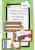Vorschau - Interaktives Material - Interaktives Quiz zu Biber undercover Kapitel 4 und 5 - Deckblatt