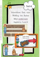 Vorschau - Interaktives Material - Interaktives Quiz zu Biber undercover Kapitel 6, 7 und 8 - Deckblatt