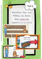 Vorschau - Interaktives Material - Interaktives Quiz zu Biber undercover Kapitel 9 - 12 - Deckblatt