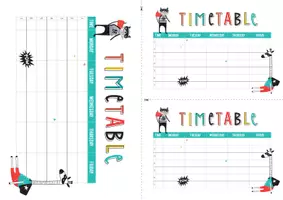 Vorschau - Mal- und Bastelvorlagen - Timetable // PDF // Word File - Seite 3