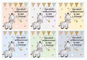 Vorschau - Mal- und Bastelvorlagen - Zebraklasse Materialpaket - Seite 3