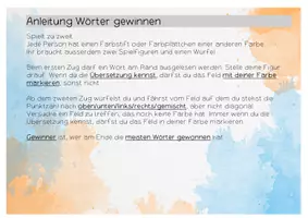 Vorschau - Spiele - Wörter gewinnen Dis Donc 5 unité 5 - Seite 1
