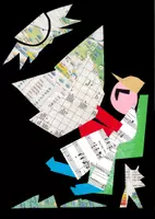 Vorschau - Mal- und Bastelvorlagen - Zeitungsleser - Collage - Deckblatt