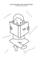 Vorschau - Arbeitsblätter - Sehr großes Materialpaket mit Leseübungen und Geschichten zu den herausfordernden Buchstaben und Lauten wie ß, qu, äu, tz, ü, ä, ö, eu, ie, ch, ... #edukisummer - Deckblatt