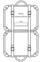 Vorschau - Arbeitsblätter - 1. Klasse - Meine Sommerwörter - Deutsch Bastelvorlage - Seite 2