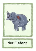 Vorschau - Bildkarten - Karneval der Tiere Wortkarten und Bildkarten - Seite 1
