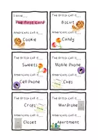 Vorschau - Spiele - British English American English Reading Chain - Seite 1