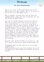 Vorschau - Bildkarten - Materialpaket Yoga zum Thema Pferde - Seite 1