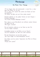 Vorschau - Aufgabenkarten - Die Pferdeputz - Massage - Seite 1