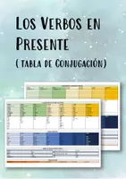 Vorschau - Merkblätter - Die Konjugation der spanischen Verben (Conjugación de los verbos en presente) - Deckblatt