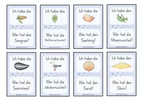 Vorschau - Spiele - Lesespiel Am Meer - Ich habe...wer hat...? Klasse 1/2 - Seite 3