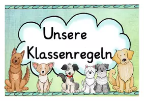 Vorschau - Poster - Hundeklasse Klassenregeln - Seite 1