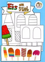 Vorschau - Stundenentwürfe - 6 x Kunstideen für den Sommer, Sparpaket Kunst Sommer Grundschule - Seite 1