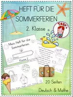 Vorschau - Arbeitsblätter - Heft für die Sommerferien (2. Klasse) - Deckblatt