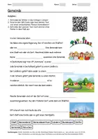 Vorschau - Arbeitsblätter - Lernposter + Arbeitsblatt zum Thema "Gemeinde" + Onlineübung & MP3 + Mindmap + Infografik - Seite 1