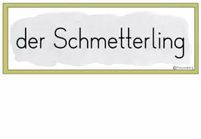 Vorschau - Poster - Tafelmaterial: Schmetterlingsarten (Bildkarten) - Seite 1