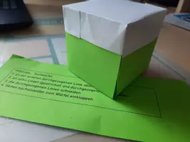 Vorschau - Arbeitsblätter - Info-Cube Bastelanleitung - Deckblatt