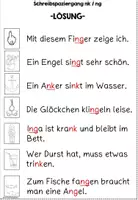 Vorschau - Arbeitsblätter - Schreibspaziergang zu Wörtern mit ng und nk - Seite 2