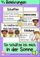 Vorschau - Poster - Schutz bei Sonne Klasse 2-4 (Sommer, Belehrung) - Deckblatt